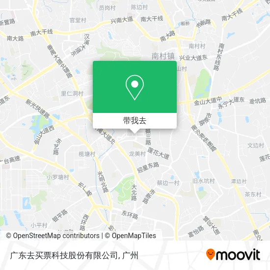 广东去买票科技股份有限公司地图