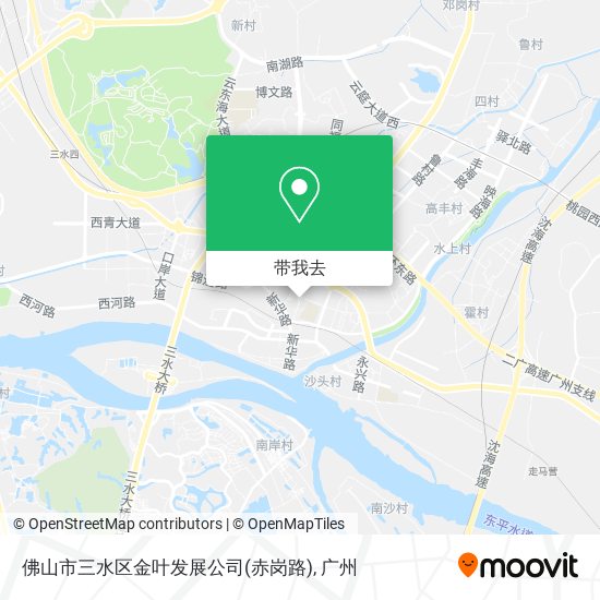 佛山市三水区金叶发展公司(赤岗路)地图