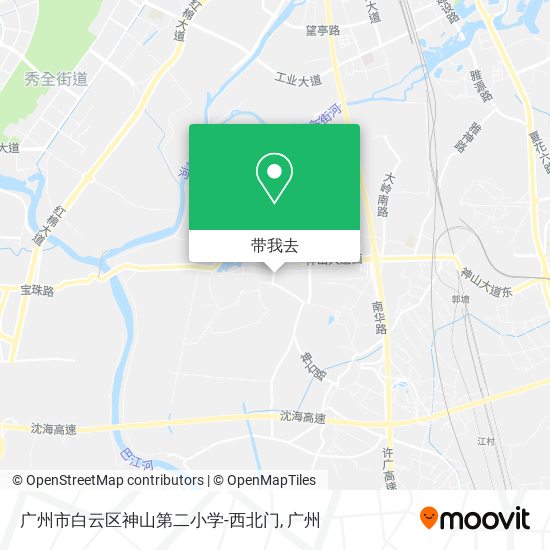 广州市白云区神山第二小学-西北门地图