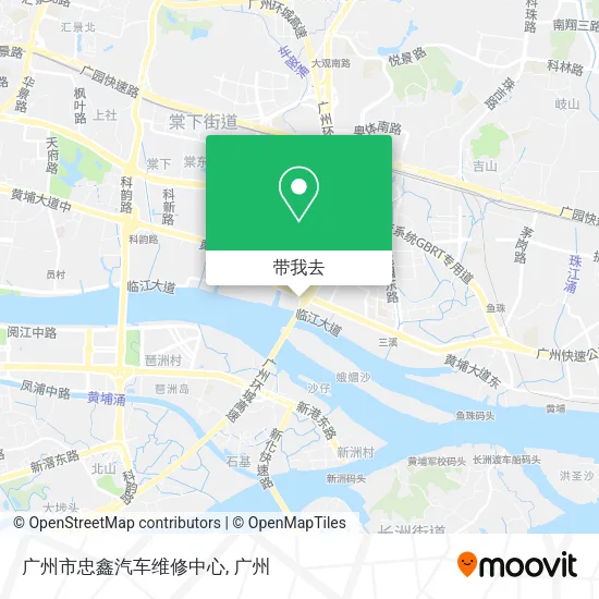 广州市忠鑫汽车维修中心地图