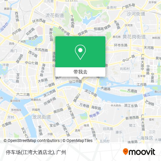 停车场(江湾大酒店北)地图