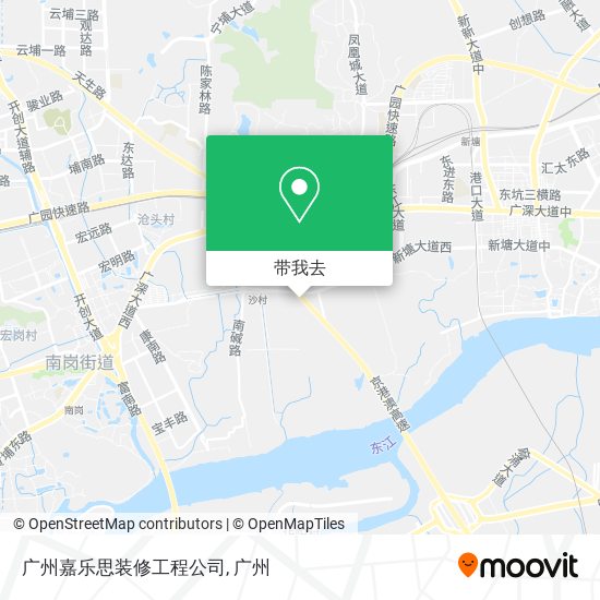 广州嘉乐思装修工程公司地图