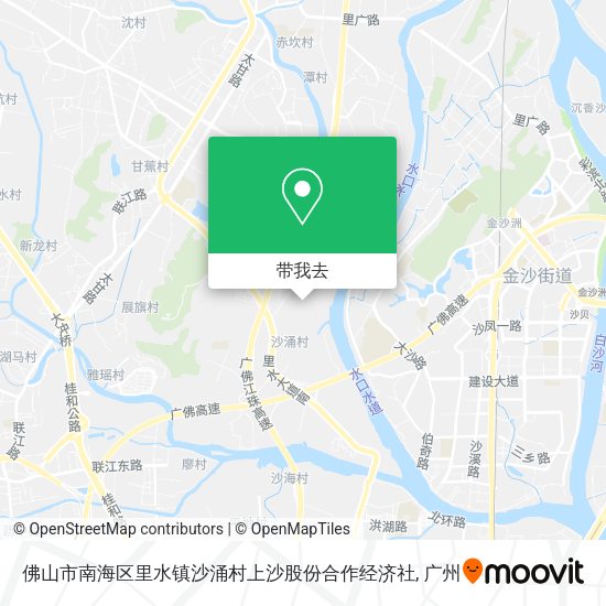 佛山市南海区里水镇沙涌村上沙股份合作经济社地图