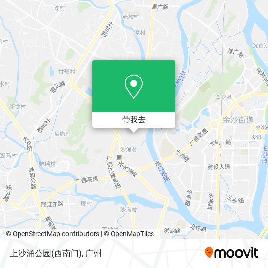 上沙涌公园(西南门)地图