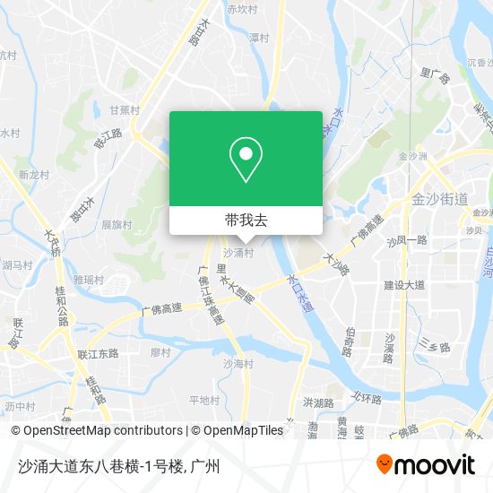沙涌大道东八巷横-1号楼地图