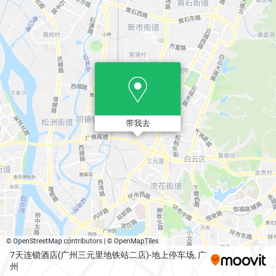 7天连锁酒店(广州三元里地铁站二店)-地上停车场地图