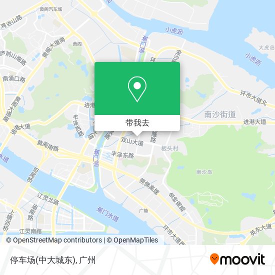停车场(中大城东)地图