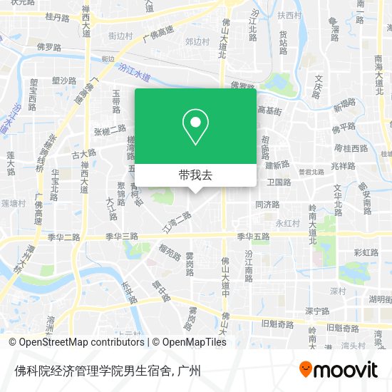佛科院经济管理学院男生宿舍地图