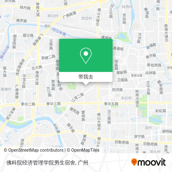 佛科院经济管理学院男生宿舍地图