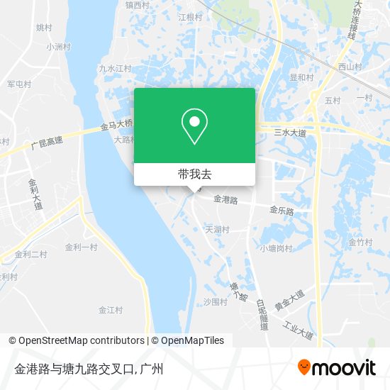 金港路与塘九路交叉口地图