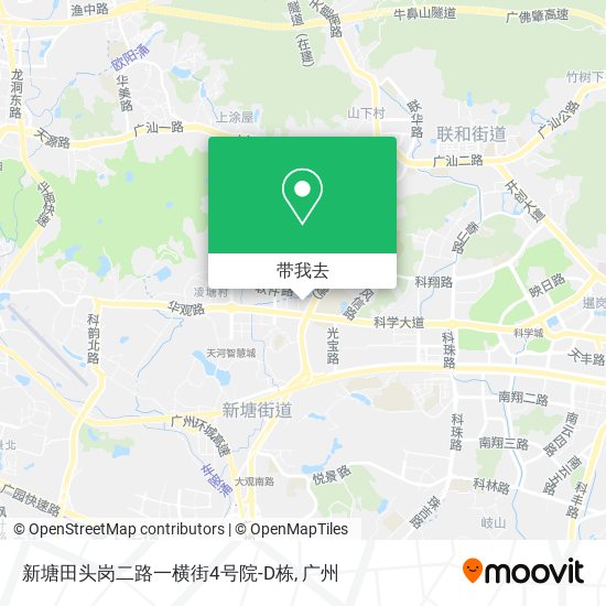 新塘田头岗二路一横街4号院-D栋地图