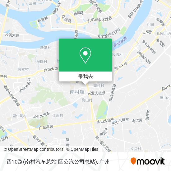 番10路(南村汽车总站-区公汽公司总站)地图