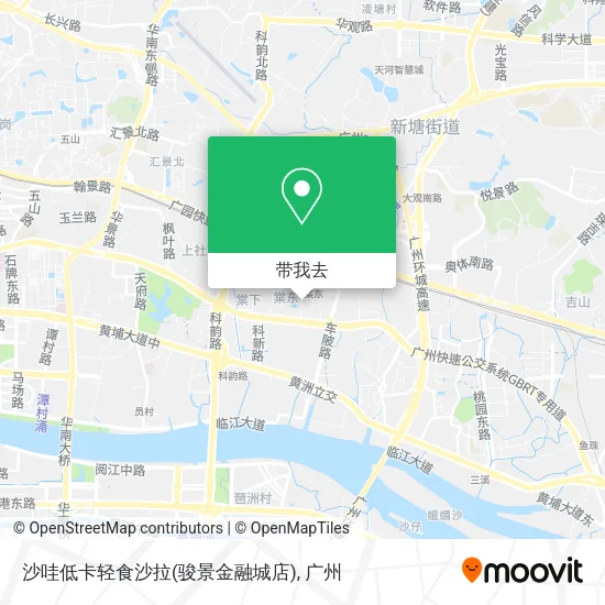 沙哇低卡轻食沙拉(骏景金融城店)地图