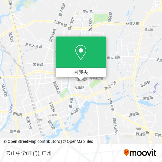 云山中学(正门)地图