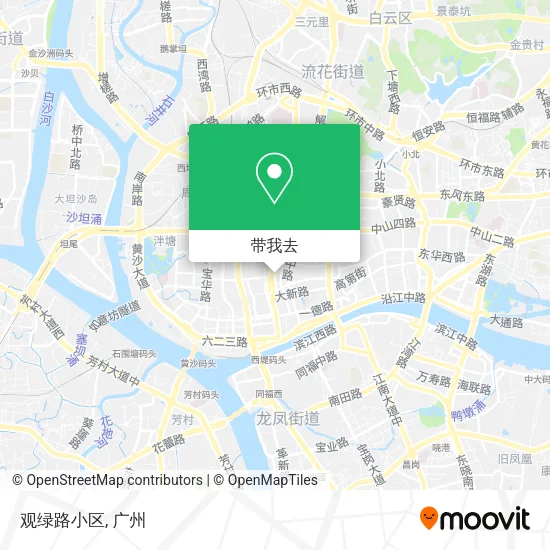 观绿路小区地图