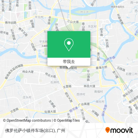 佛罗伦萨小镇停车场(出口)地图