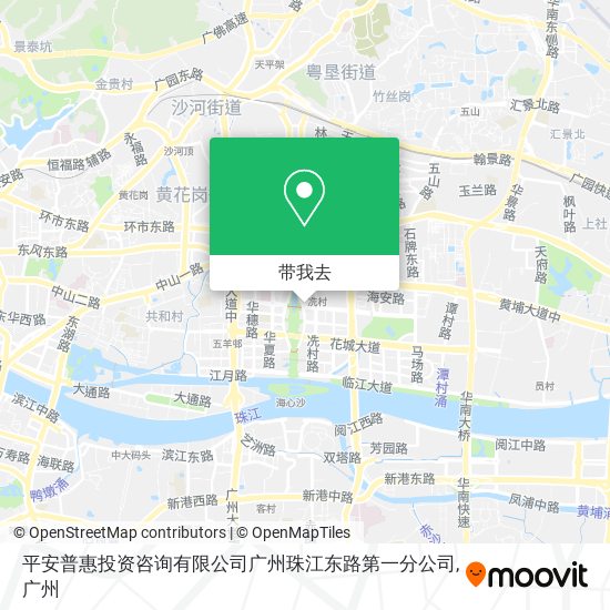 平安普惠投资咨询有限公司广州珠江东路第一分公司地图
