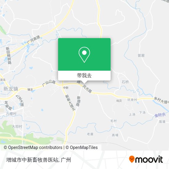 增城市中新畜牧兽医站地图