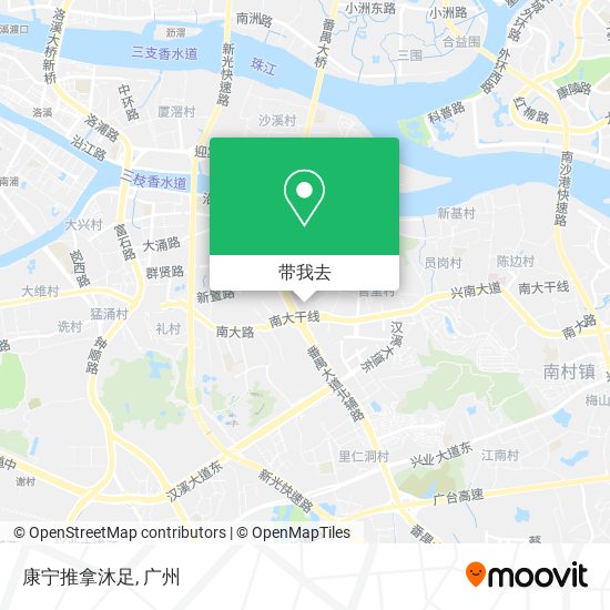 康宁推拿沐足地图