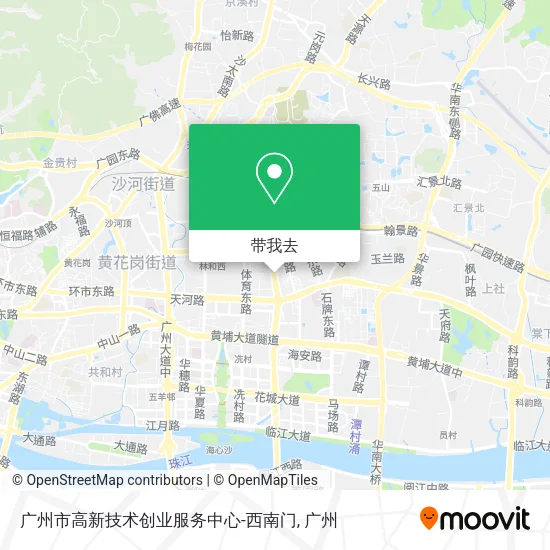 广州市高新技术创业服务中心-西南门地图