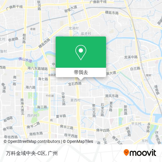 万科金域中央-C区地图