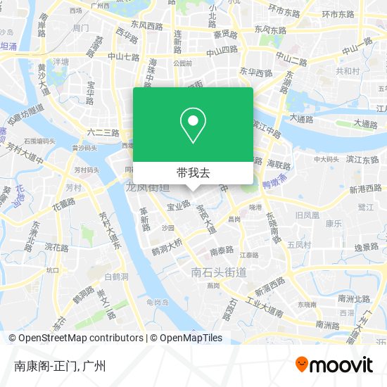 南康阁-正门地图