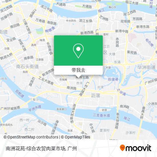 南洲花苑-综合农贸肉菜市场地图