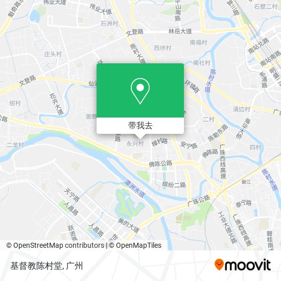 基督教陈村堂地图