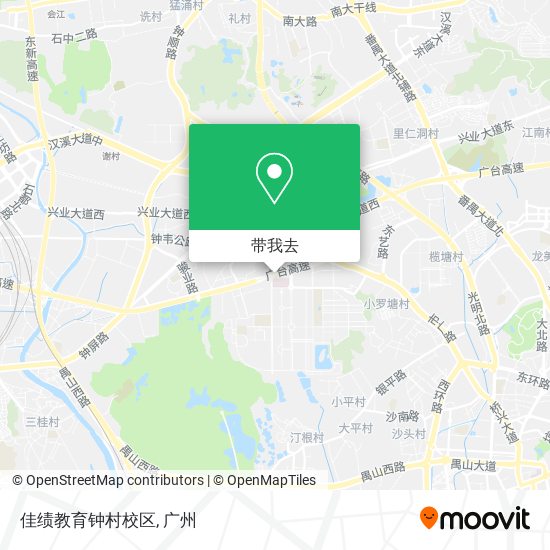 佳绩教育钟村校区地图