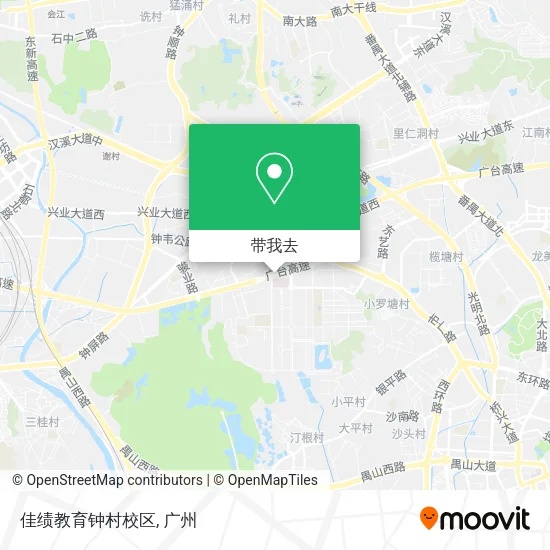 佳绩教育钟村校区地图