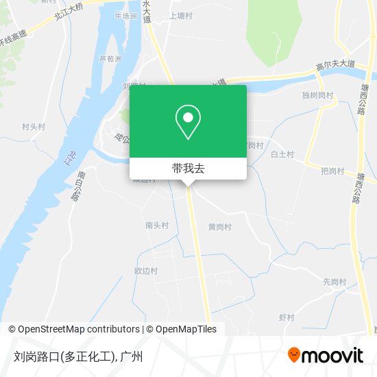 刘岗路口(多正化工)地图