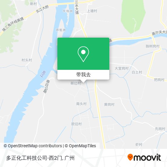 多正化工科技公司-西2门地图