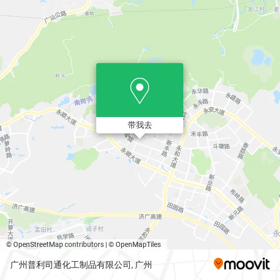 广州普利司通化工制品有限公司地图