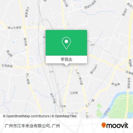 广州市江丰米业有限公司地图