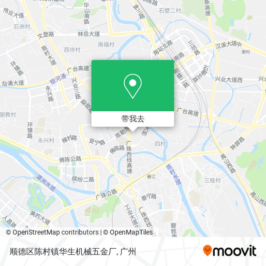 顺德区陈村镇华生机械五金厂地图