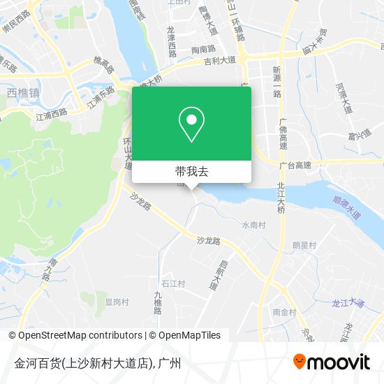 金河百货(上沙新村大道店)地图