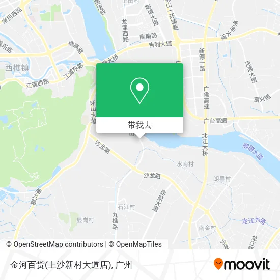 金河百货(上沙新村大道店)地图