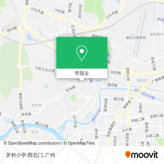 罗村小学-西北门地图