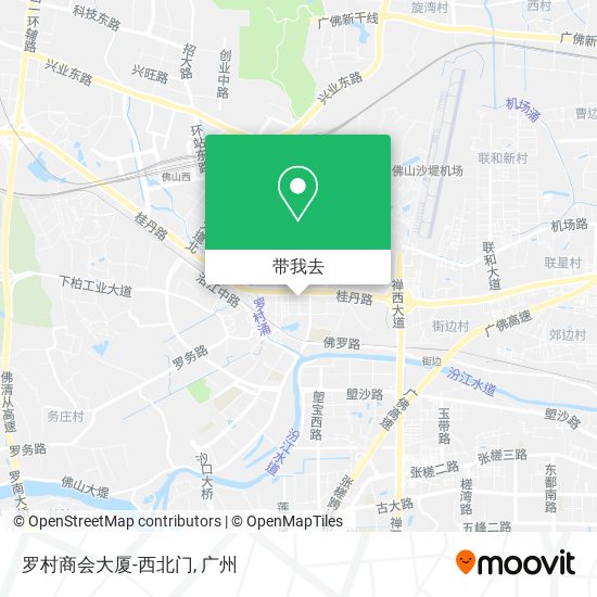 罗村商会大厦-西北门地图
