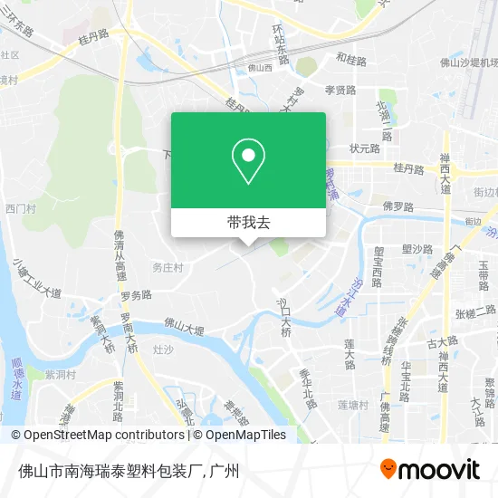 佛山市南海瑞泰塑料包装厂地图