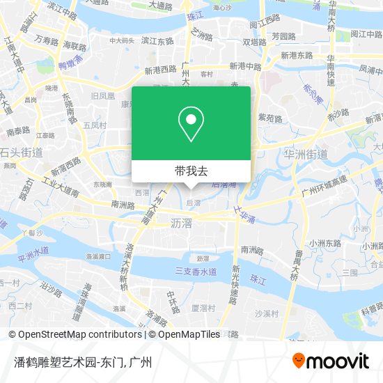 潘鹤雕塑艺术园-东门地图