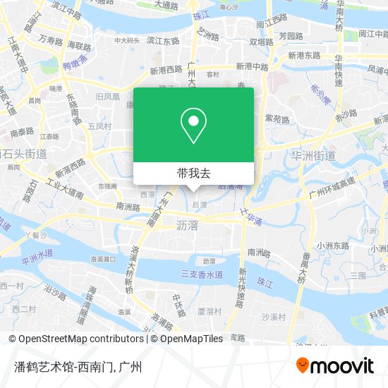 潘鹤艺术馆-西南门地图