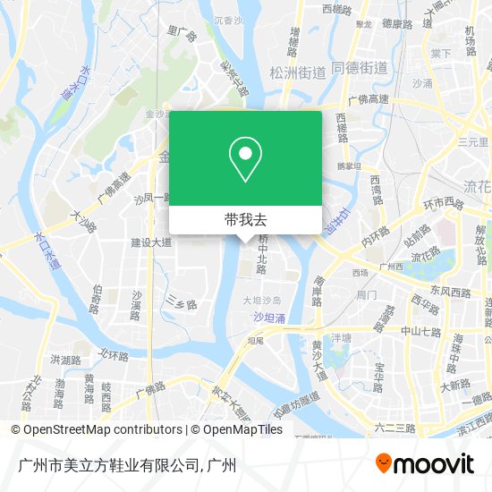 广州市美立方鞋业有限公司地图