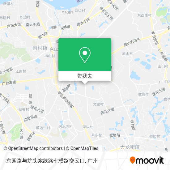 东园路与坑头东线路七横路交叉口地图