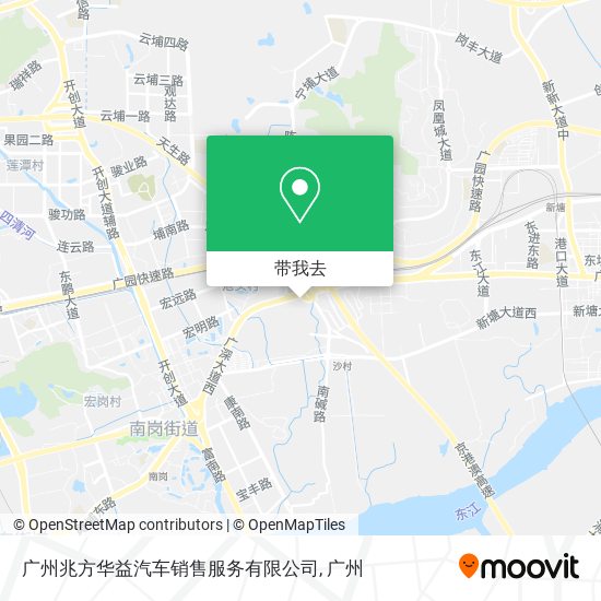 广州兆方华益汽车销售服务有限公司地图