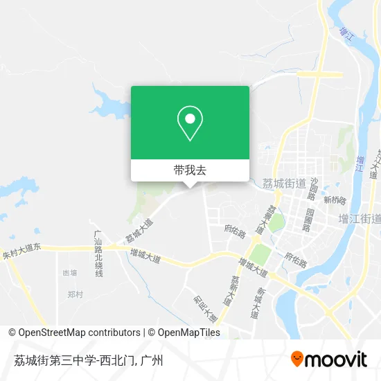 荔城街第三中学-西北门地图
