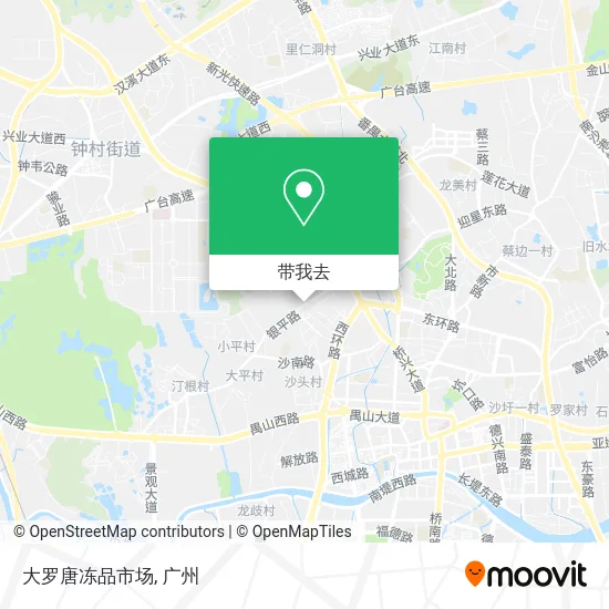 大罗唐冻品市场地图