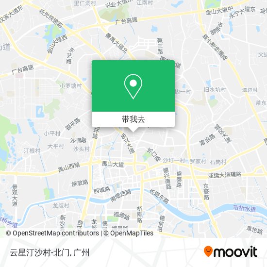 云星汀沙村-北门地图