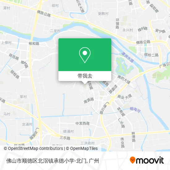 佛山市顺德区北滘镇承德小学-北门地图