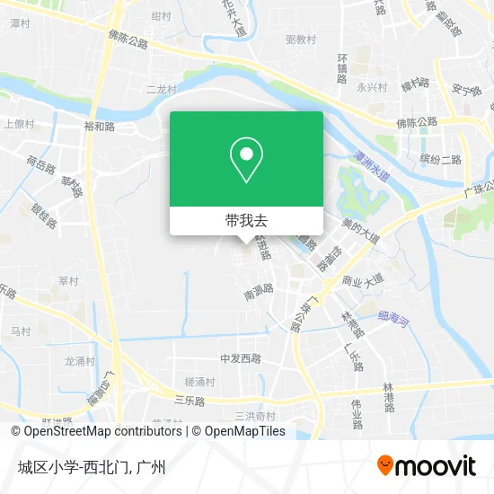 城区小学-西北门地图